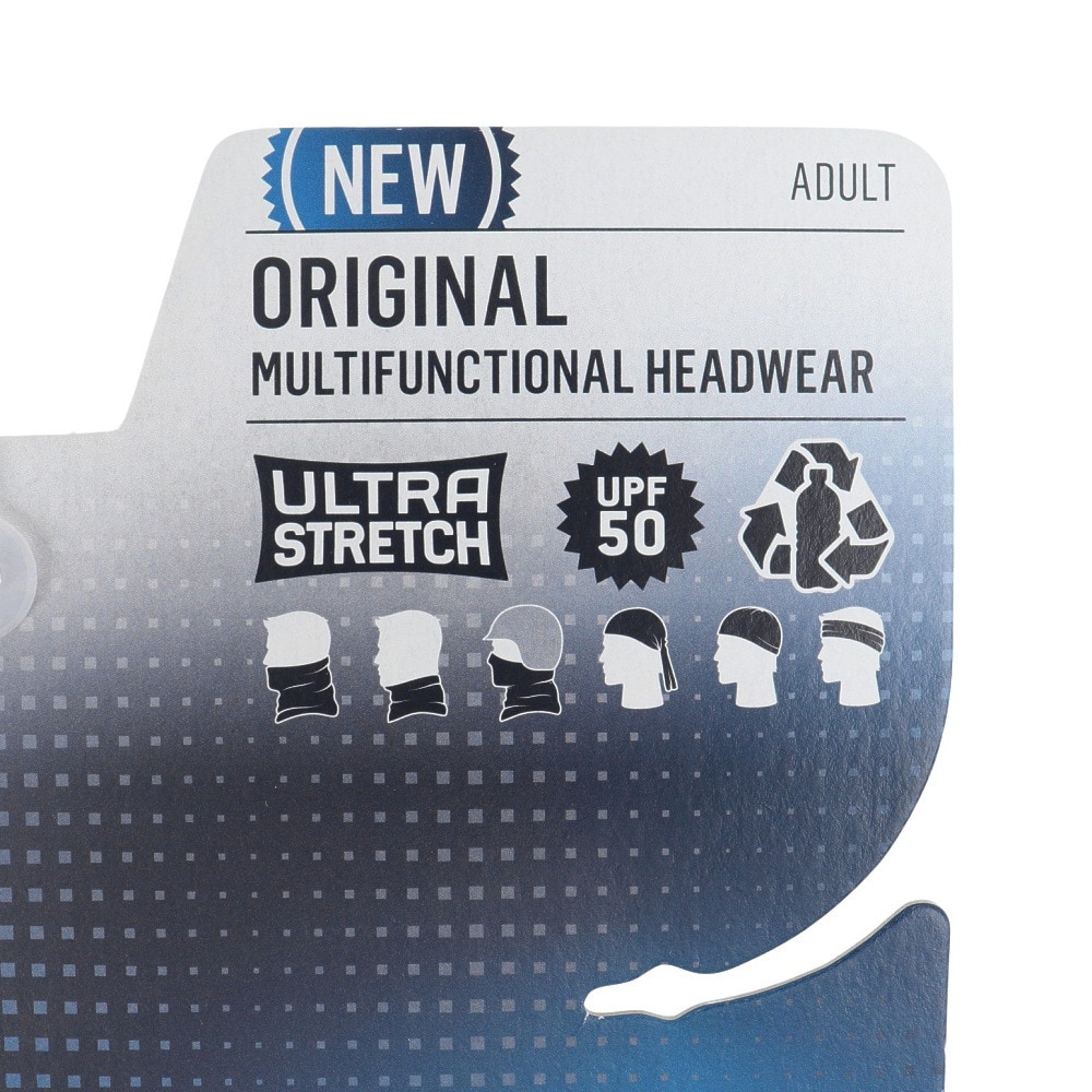 バフ（BUFF）（メンズ、レディース）ネックウォーマー フェイスマスク ヘアバンド UVカット 多機能 ORIGINAL ICARUS GREY 334626