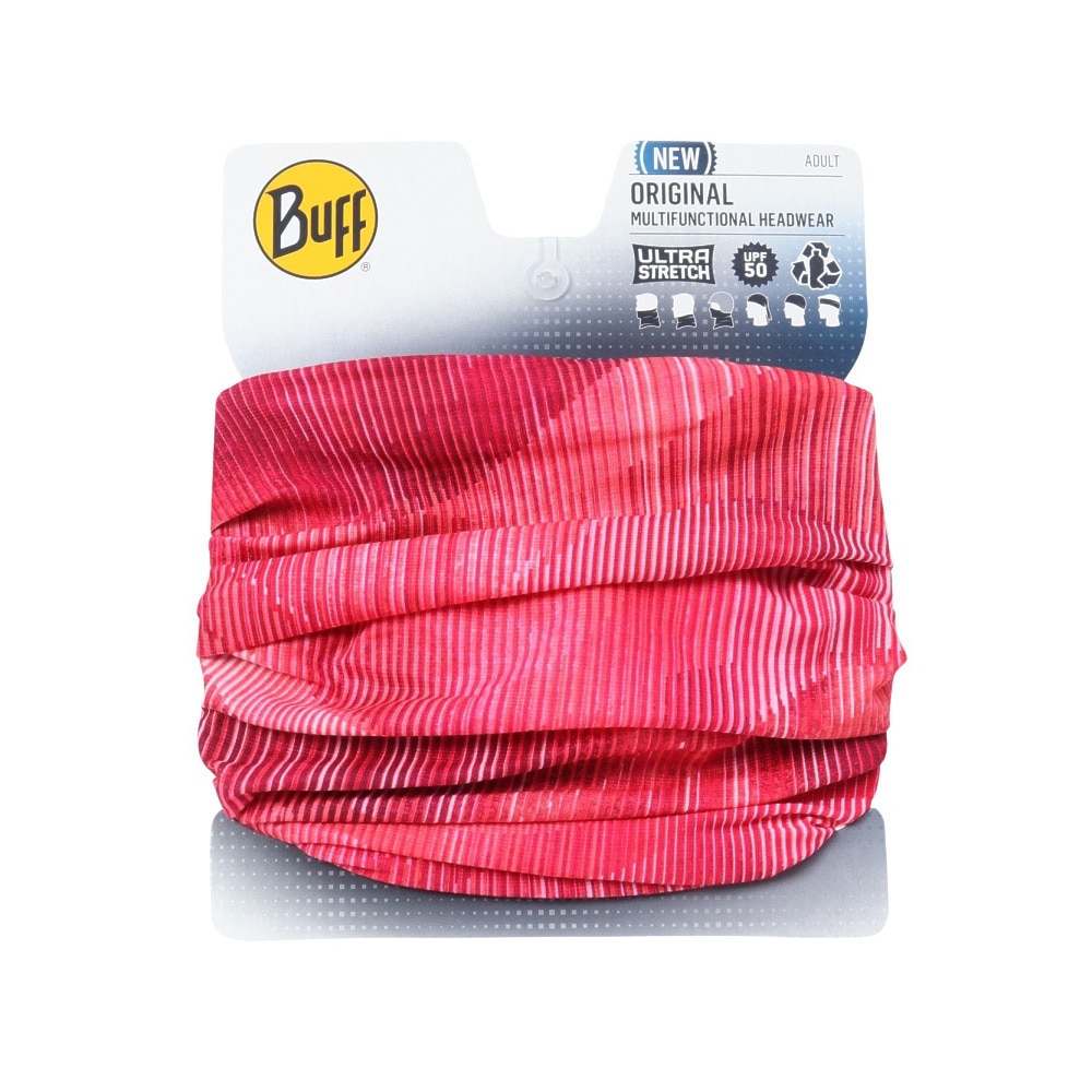 バフ（BUFF）（メンズ、レディース）ネックウォーマー フェイスマスク ヘアバンド UVカット 多機能 ORIGINAL S-LOOP PINK 405296
