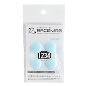 (メンズ、レディース、キッズ)ゼッケン留め RACEMAG ライトブルー