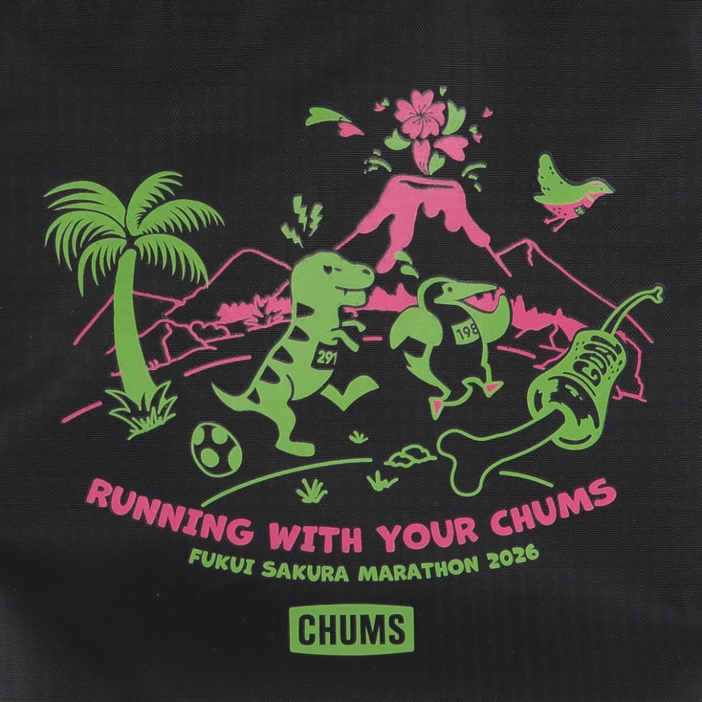 チャムス（CHUMS）（メンズ、レディース、キッズ）ふくい桜マラソン2026 ミニ サコッシュ ショルダーバッグ CH60-4123-K001