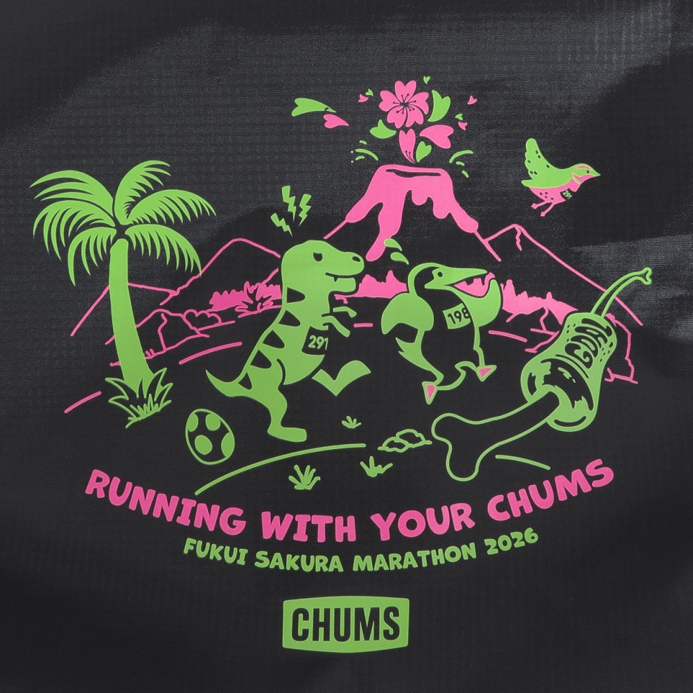 チャムス（CHUMS）（メンズ、レディース）ふくい桜マラソン2026 ナップサック CH60-4124-K001