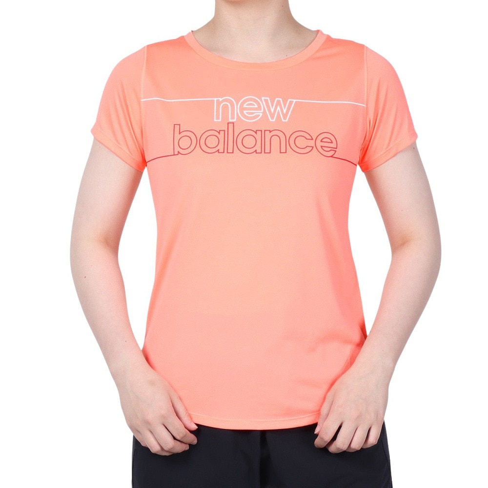 ニューバランス（new balance）（レディース）Tシャツ レディース 半袖 NBRC グラフィックショートスリーブ AWT91137WM オンライン価格