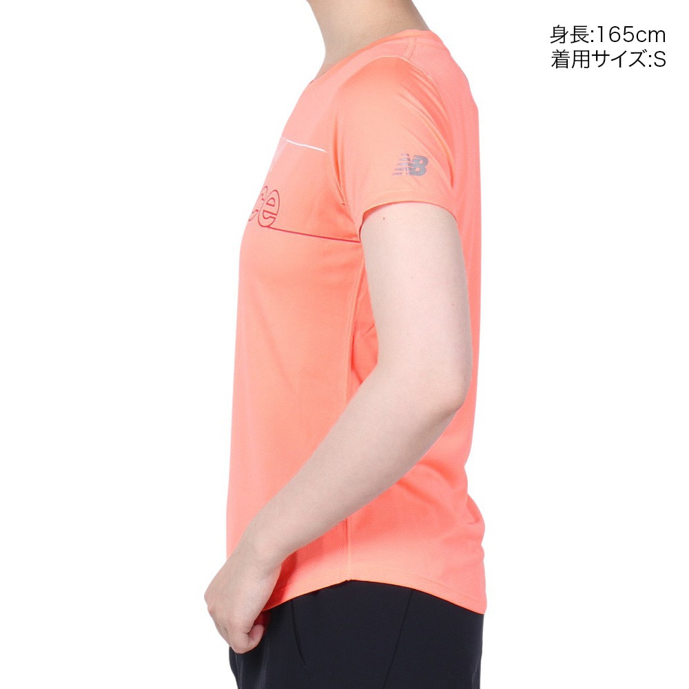 ニューバランス（new balance）（レディース）Tシャツ レディース 半袖 NBRC グラフィックショートスリーブ AWT91137WM オンライン価格