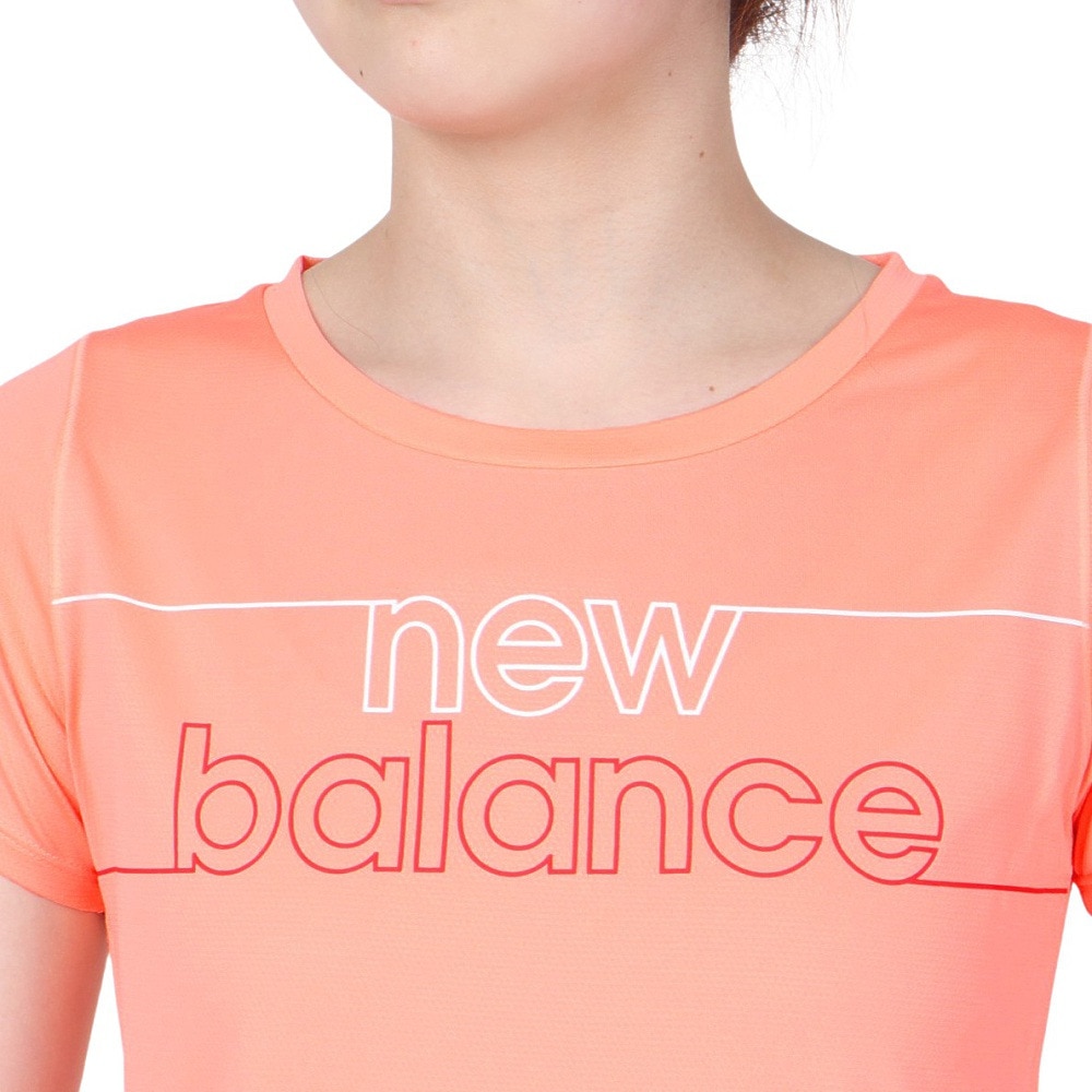 ニューバランス（new balance）（レディース）Tシャツ レディース 半袖 NBRC グラフィックショートスリーブ AWT91137WM オンライン価格