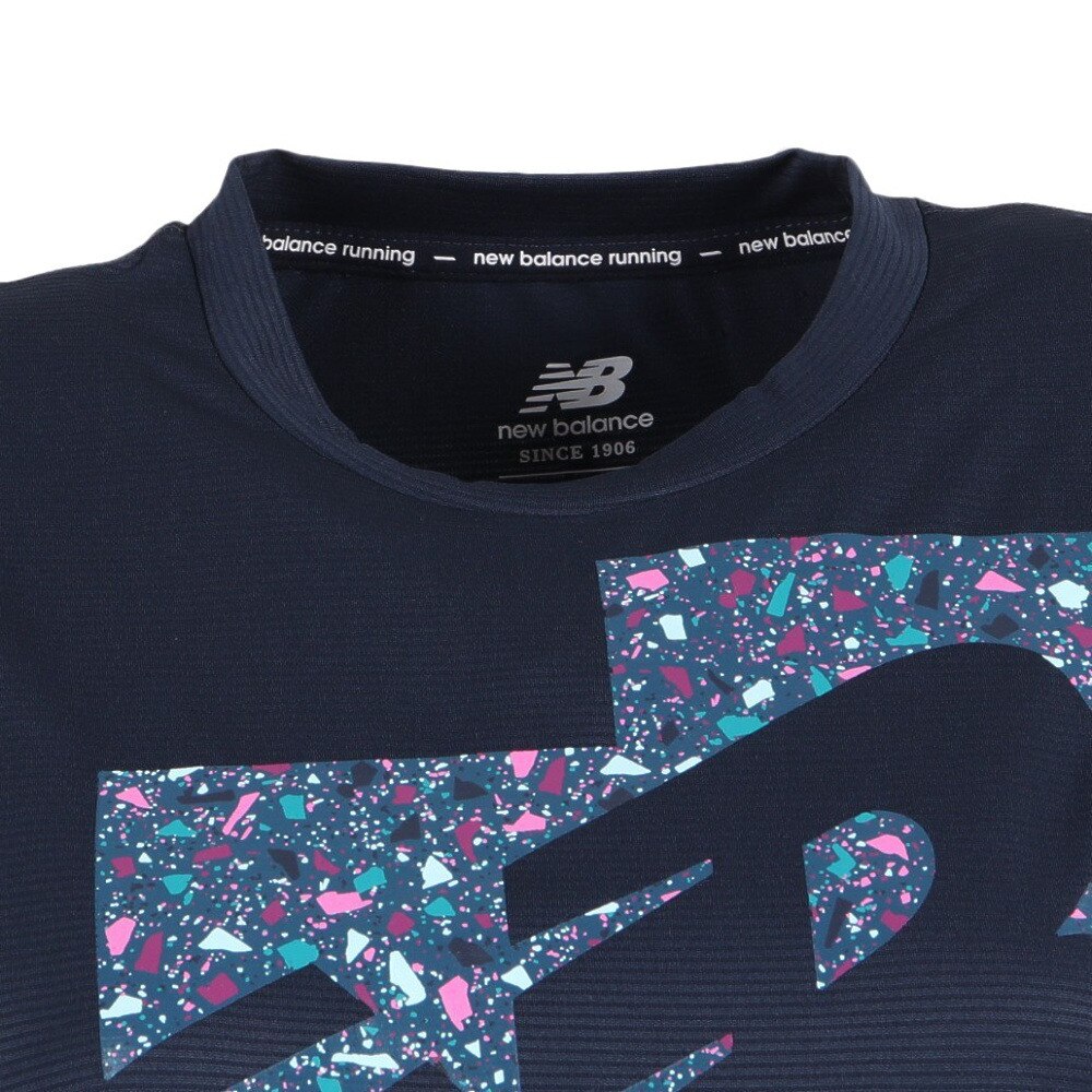 ニューバランス（new balance）（レディース）ランニング RCグラフィック ショートスリーブ Tシャツ 半袖 AWT03204ECL