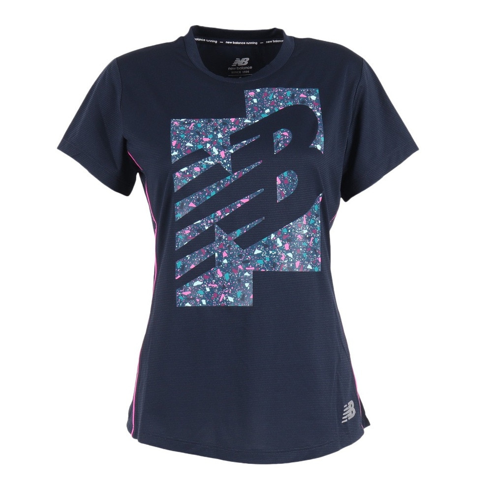 ニューバランス（new balance）（レディース）ランニング RCグラフィック ショートスリーブ Tシャツ 半袖 AWT03204ECL