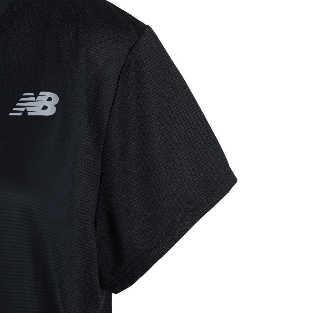 ニューバランス（new balance）（レディース）ランニング ランニングウェア レディース ベーシック ショートスリーブ 半袖 Tシャツ AWT11220BK