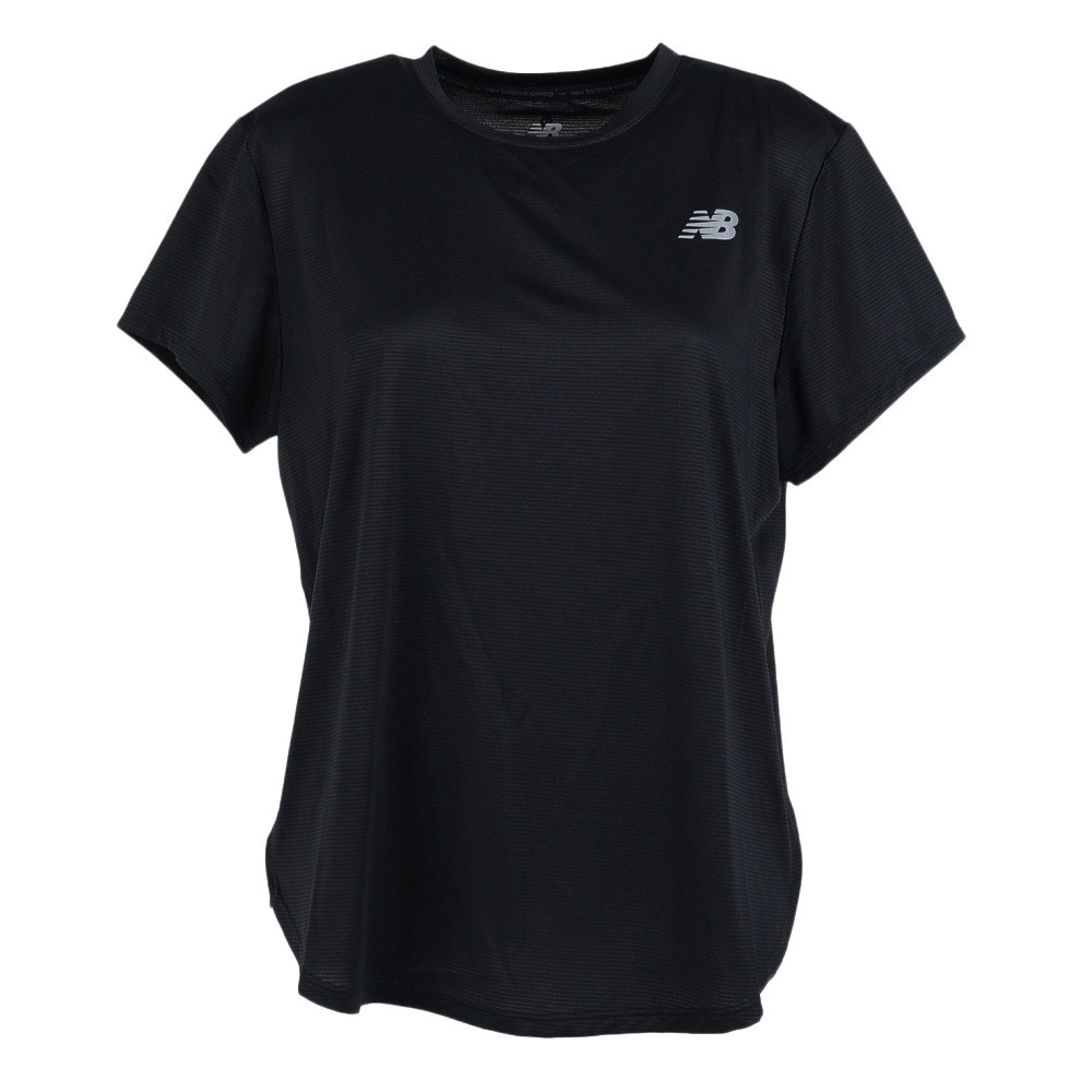 ニューバランス（new balance）（レディース）ランニング ランニングウェア レディース ベーシック ショートスリーブ 半袖 Tシャツ AWT11220BK