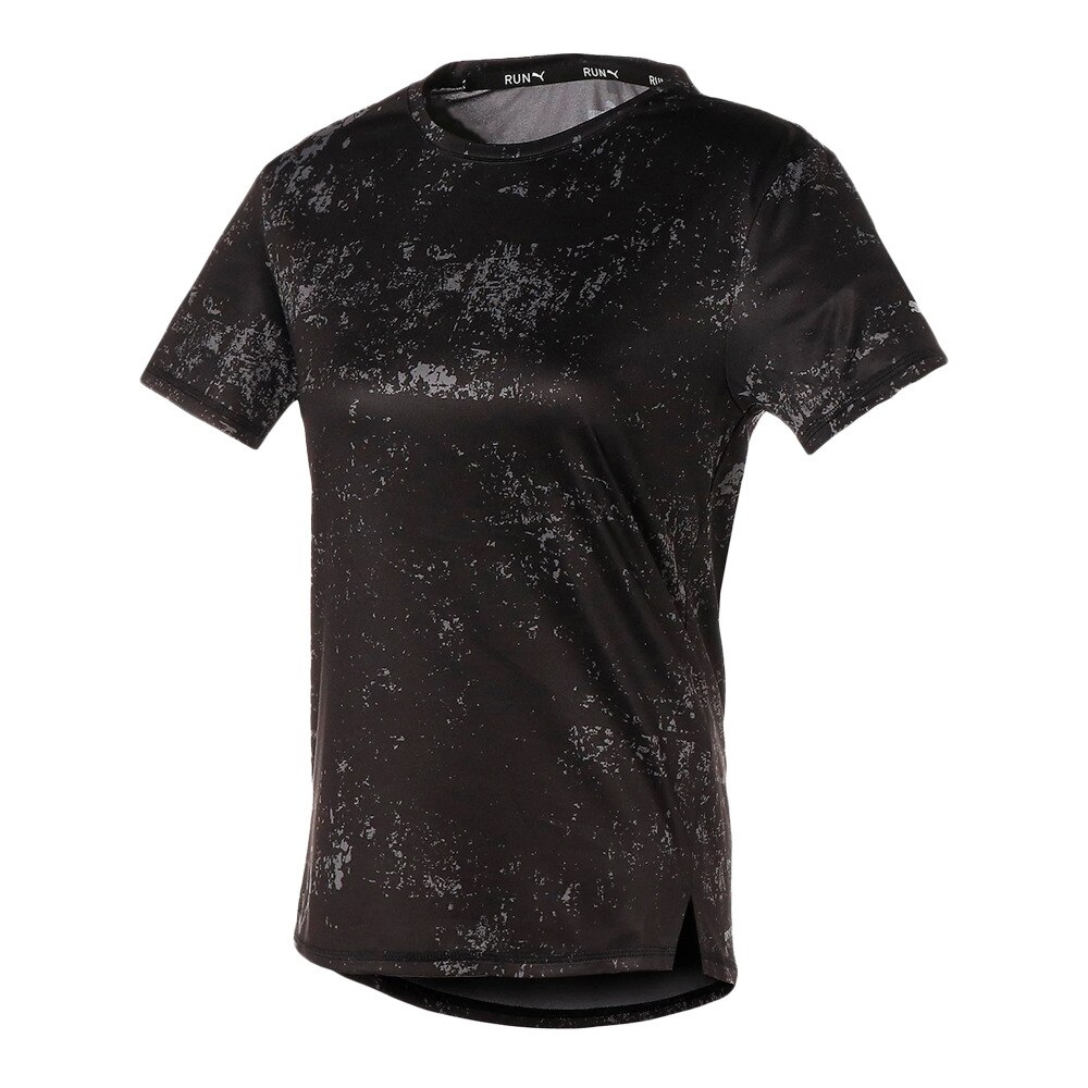  ランニング グラフィック 半袖 Tシャツ 520685 01 BLK 母の日