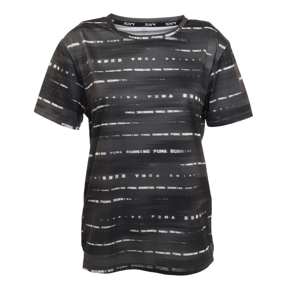  ランニング グラフィック 半袖Tシャツ 520685 51 BLK