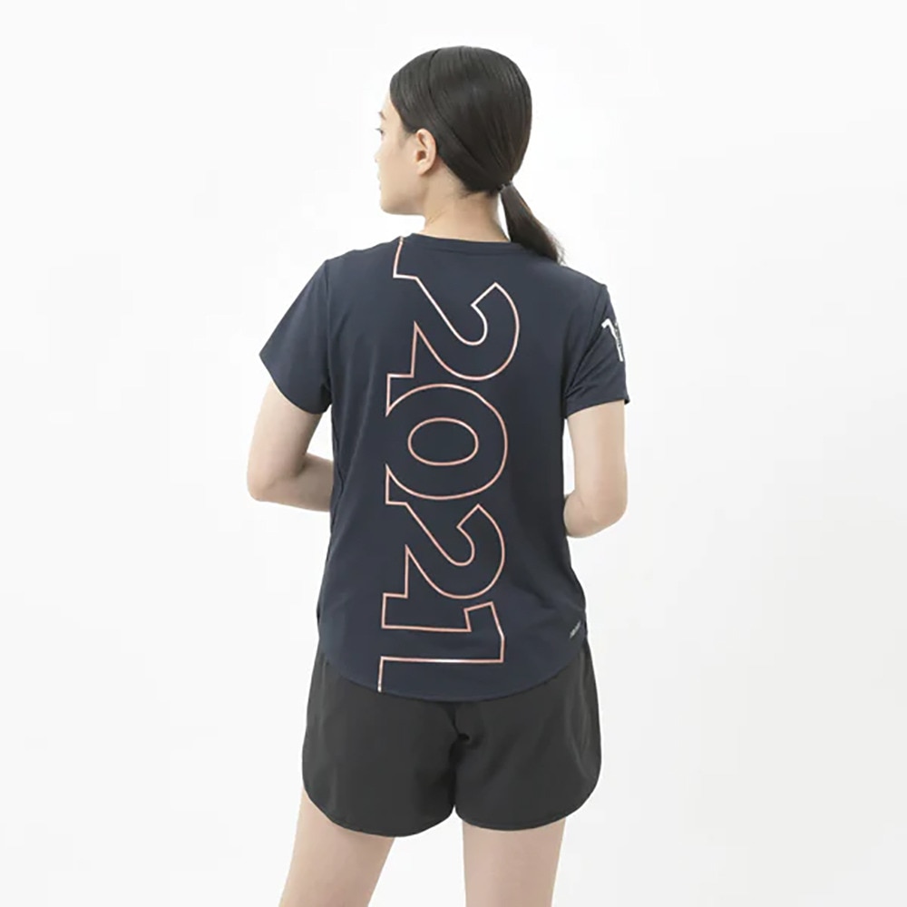 ニューバランス（new balance）（レディース）半袖 Tシャツ レディース 吸湿速乾 名古屋ウィメンズマラソン AWT1121YECL