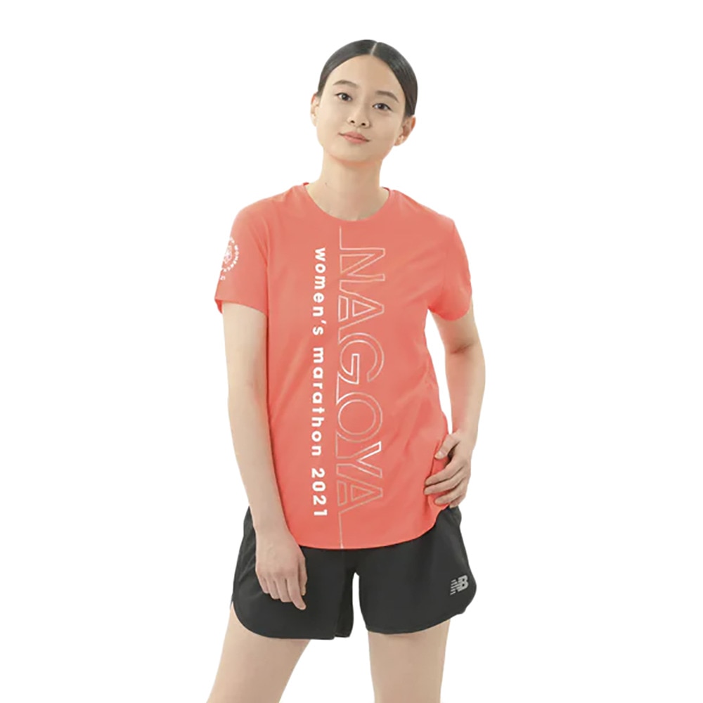 ニューバランス（new balance）（レディース）半袖 Tシャツ レディース 吸湿速乾 名古屋ウィメンズマラソン AWT1121YVCO