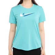 ナイキ(NIKE)(レディース)ドライ 速乾 Dri-FIT スウッシュ ラン 半袖 トップ DD6479-392
