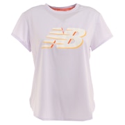 ニューバランス（new balance）（レディース）グラフィック 半袖Tシャツ AWT21226LIA ナイトラン