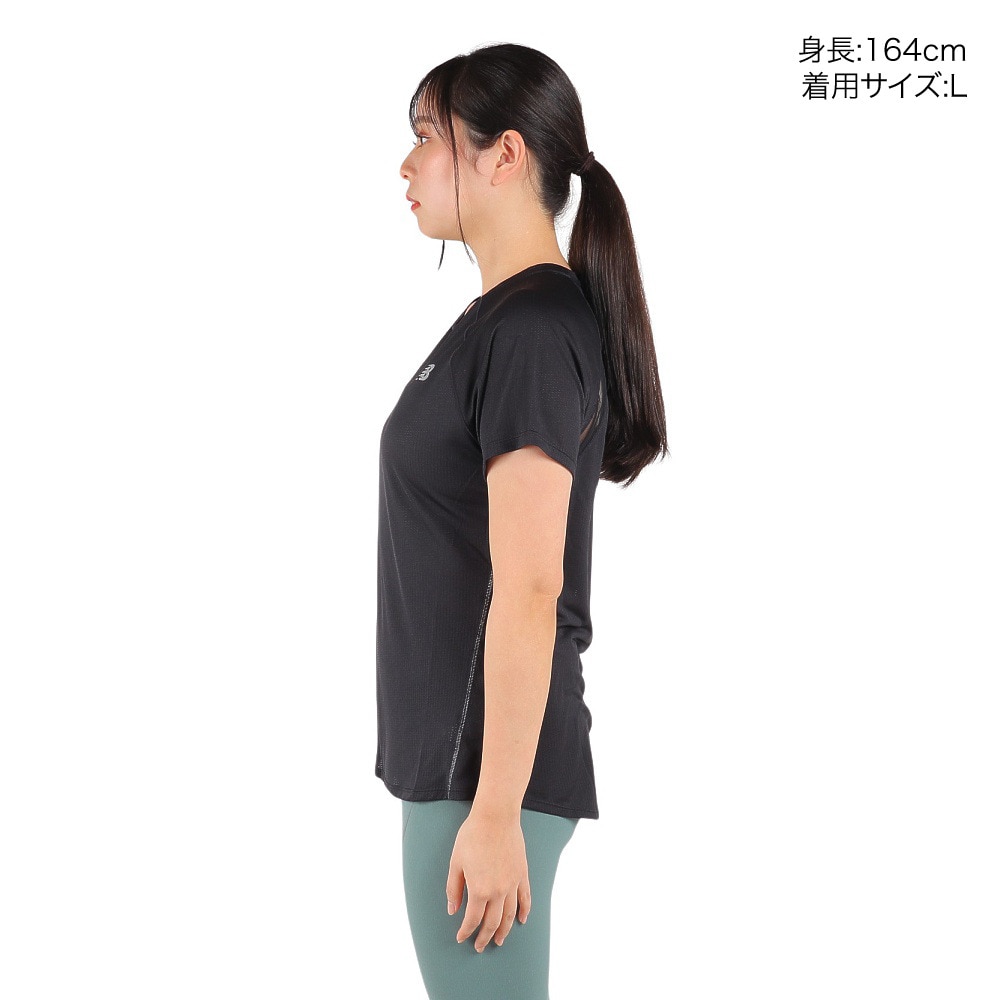 ニューバランス（new balance）（レディース）半袖Tシャツ レディース Impact Run WT21262 BK 