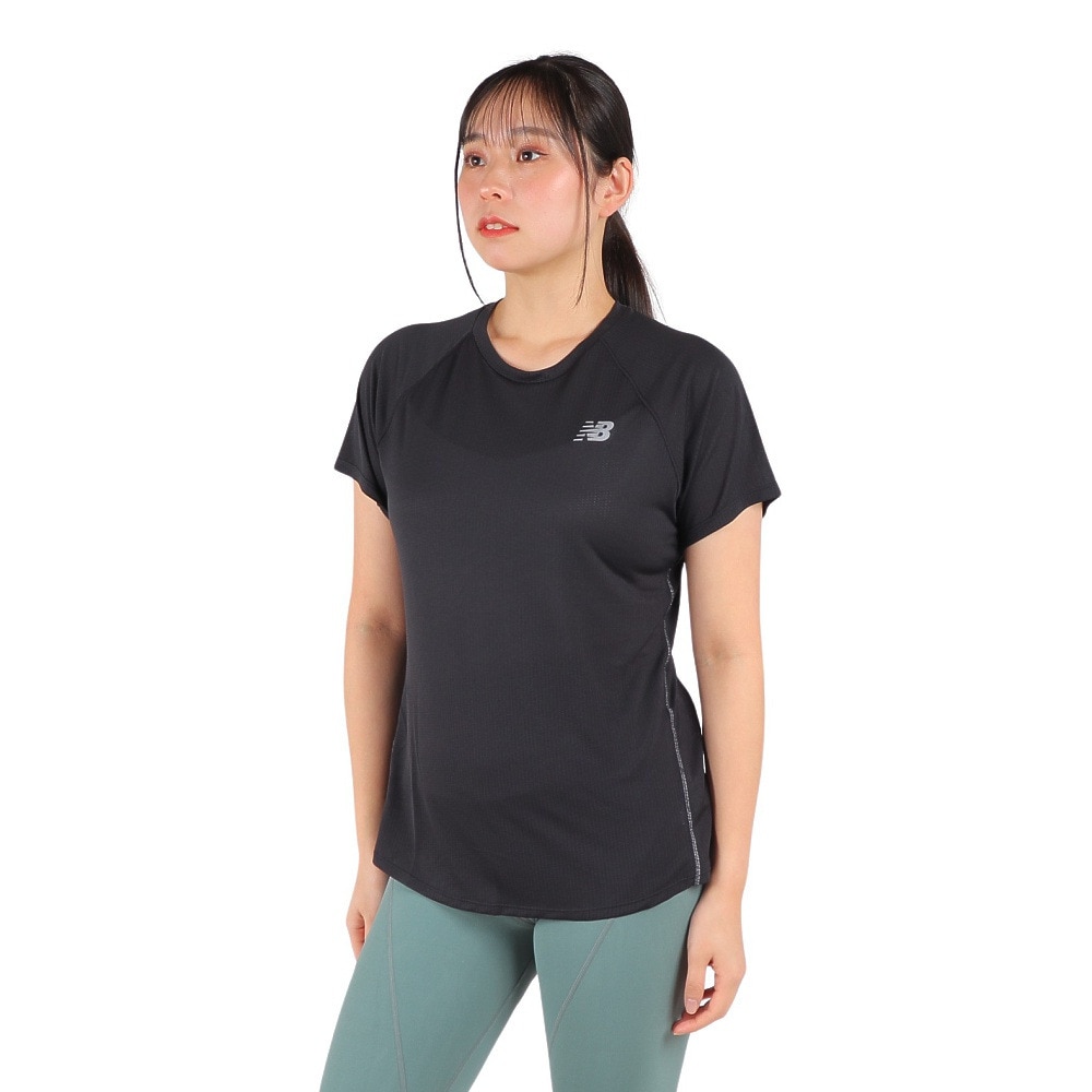 ニューバランス（new balance）（レディース）半袖Tシャツ レディース Impact Run WT21262 BK 