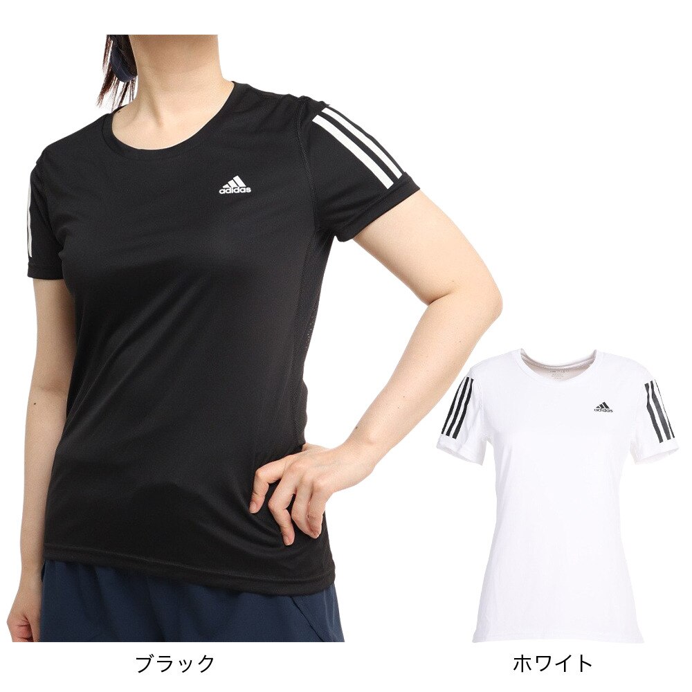 アディダス（adidas）（レディース）半袖Tシャツ レディース 白 オウン ザ ラン マルチTシャツ SW310-HB9380