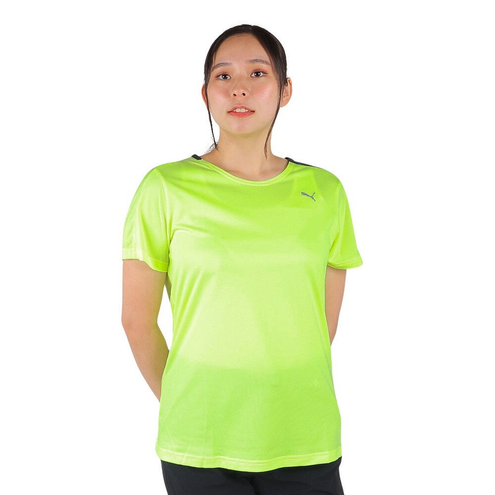 プーマ（PUMA）（レディース）ドライ 速乾 ドライプラス ランニング 半袖Tシャツ 522288 37 YEL