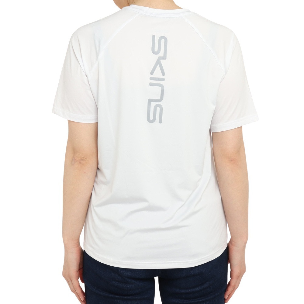 スキンズ（SKINS）（レディース）半袖Tシャツ レディース ロゴ 185-27040-004