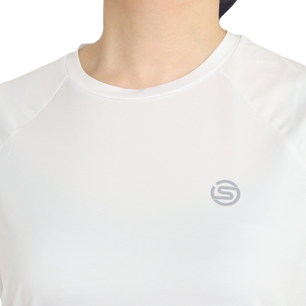 スキンズ（SKINS）（レディース）半袖Tシャツ レディース ロゴ 185-27040-004