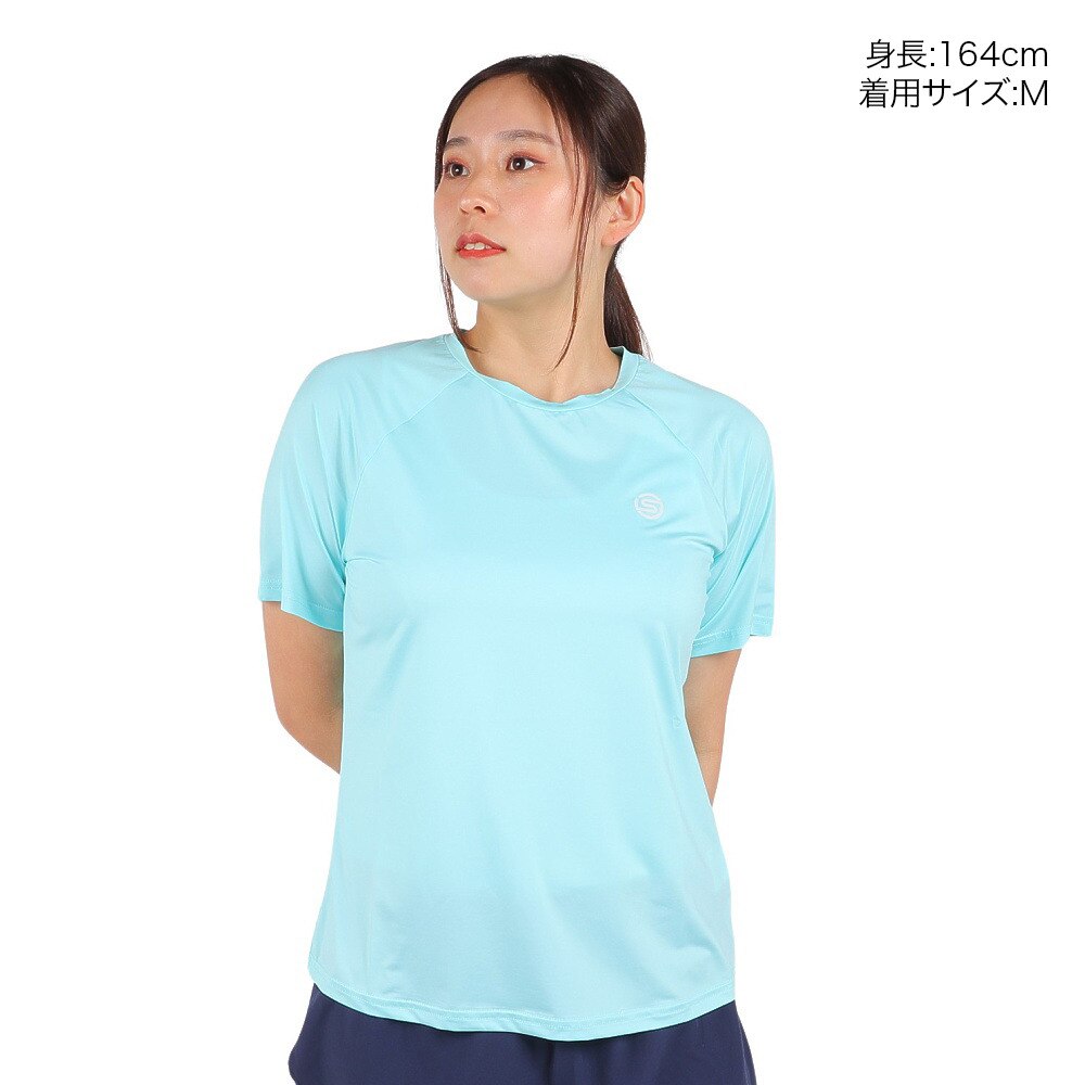 スキンズ（SKINS）（レディース）半袖Tシャツ レディース ロゴTシャツ  185-27040-092