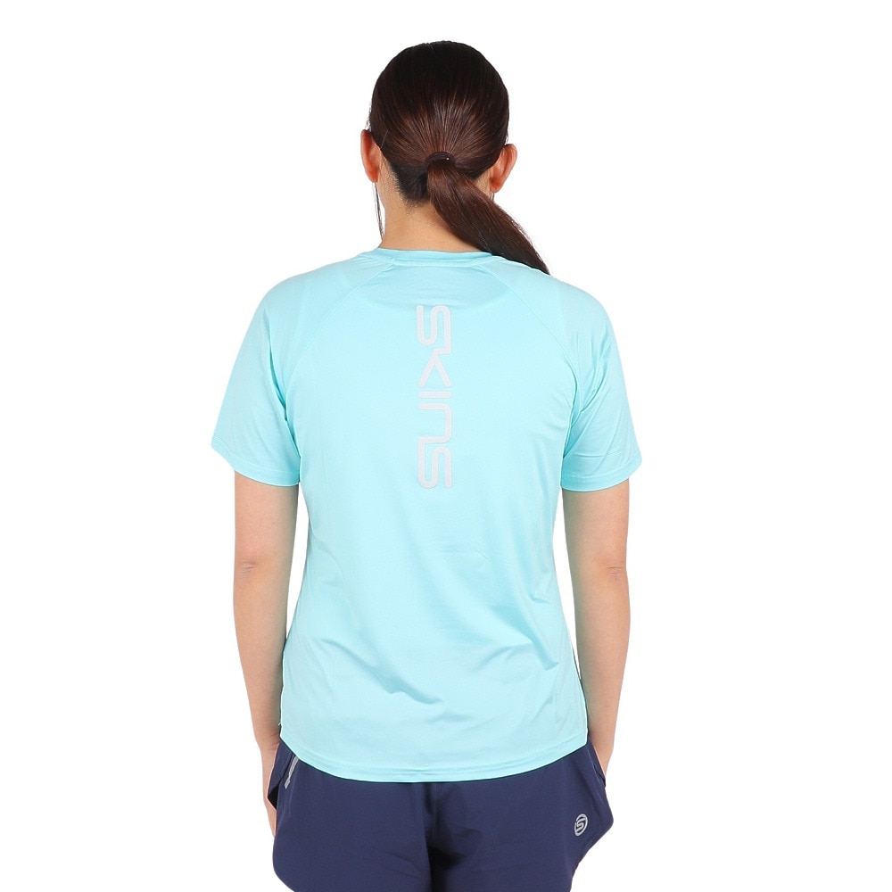 スキンズ（SKINS）（レディース）半袖Tシャツ レディース ロゴTシャツ  185-27040-092