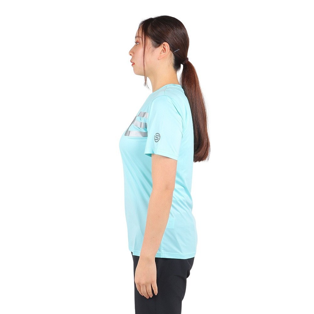 スキンズ（SKINS）（レディース）半袖Tシャツ レディース ロゴ Tシャツ 185-27041-091