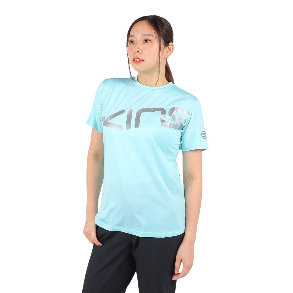 スキンズ（SKINS）（レディース）半袖Tシャツ レディース ロゴ Tシャツ 185-27041-091