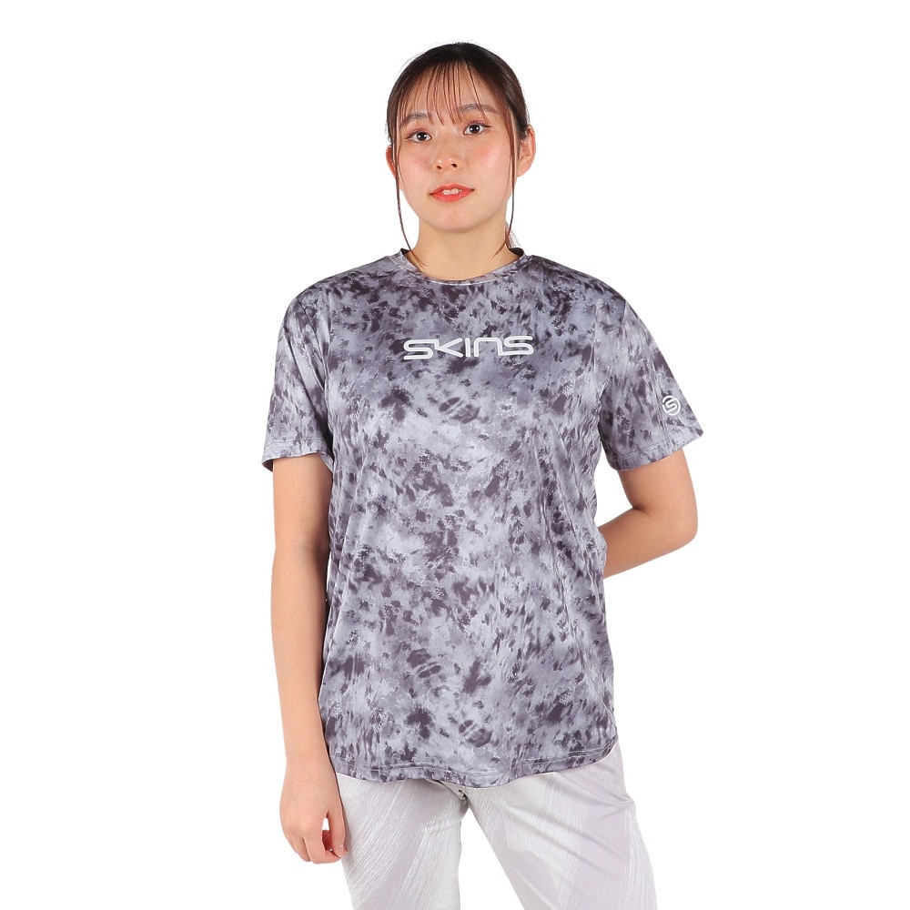 スキンズ（SKINS）（レディース）半袖Tシャツ レディース プリントTシャツ 185-28441-013