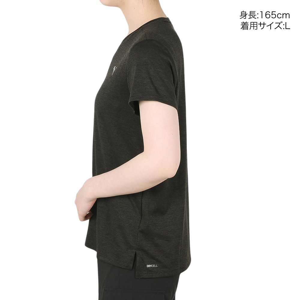 プーマ（PUMA）（レディース）RUN FAVORITE ヘザー 半袖 Tシャツ 523693 01 BLK