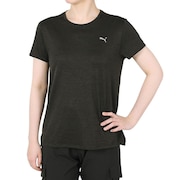 プーマ（PUMA）（レディース）RUN FAVORITE ヘザー 半袖 Tシャツ 523693 01 BLK