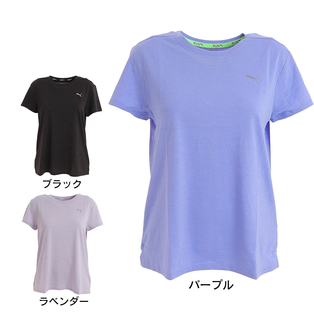 プーマ（PUMA）（レディース）ランニング RUN FAVORITE ヘザー 半袖 Tシャツ 523693 28 PPL