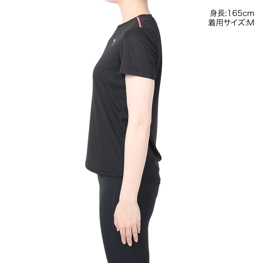 プーマ（PUMA）（レディース）RUN ドライプラス 半袖Tシャツ 523774 01 BLK