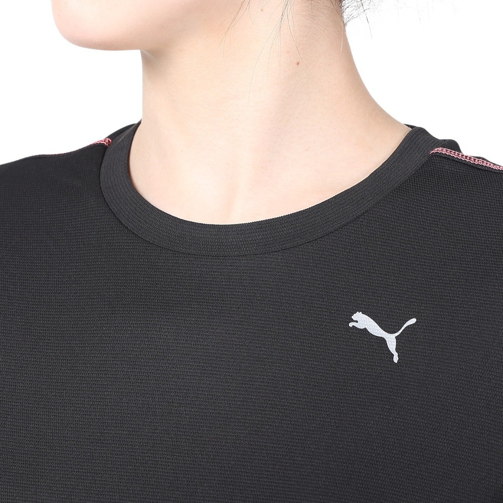 プーマ（PUMA）（レディース）RUN ドライプラス 半袖Tシャツ 523774 01 BLK