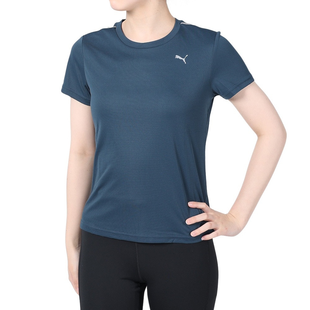 プーマ（PUMA）（レディース）RUN ドライプラス 半袖Tシャツ 523774 16 DGRY