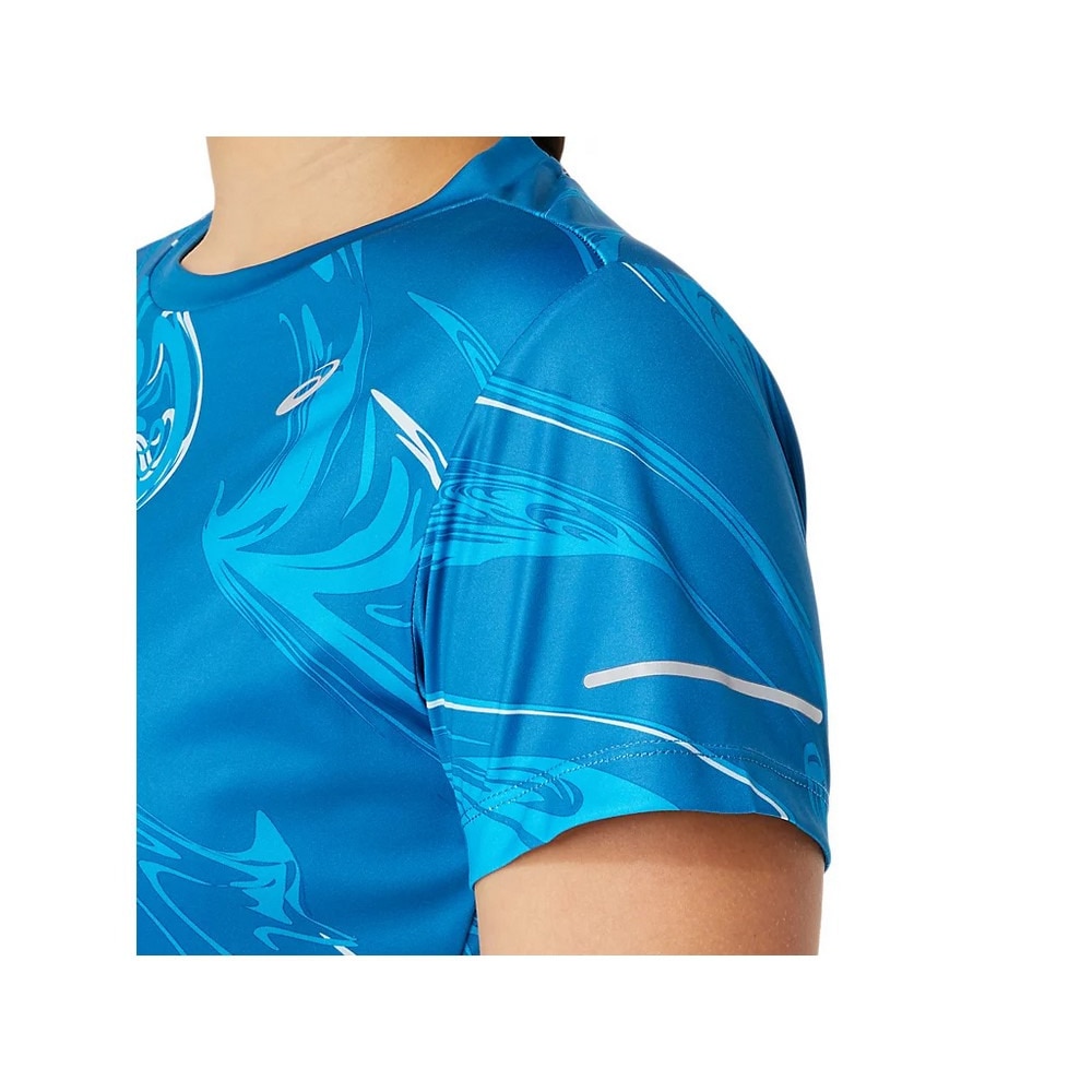 アシックス（ASICS）（レディース）ウィメンズグラフィックドライ半袖シャツ 2012C781.403