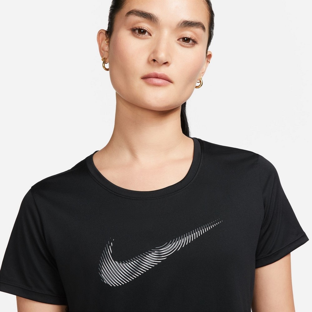 ナイキ（NIKE）（レディース）半袖シャツ レディース  ドライフィット スウッシュ ハイブリッドFB4697-010