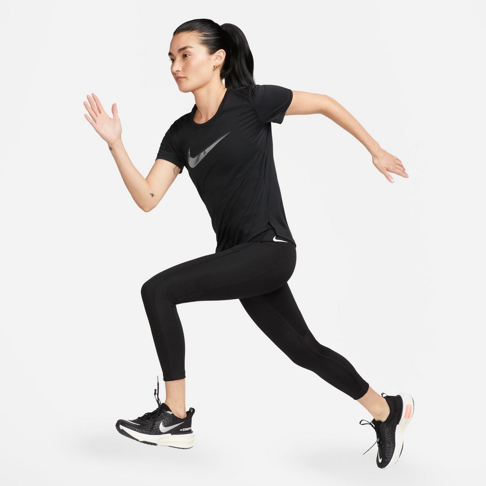 ナイキ（NIKE）（レディース）半袖シャツ レディース ドライフィット スウッシュ ハイブリッドFB4697-010