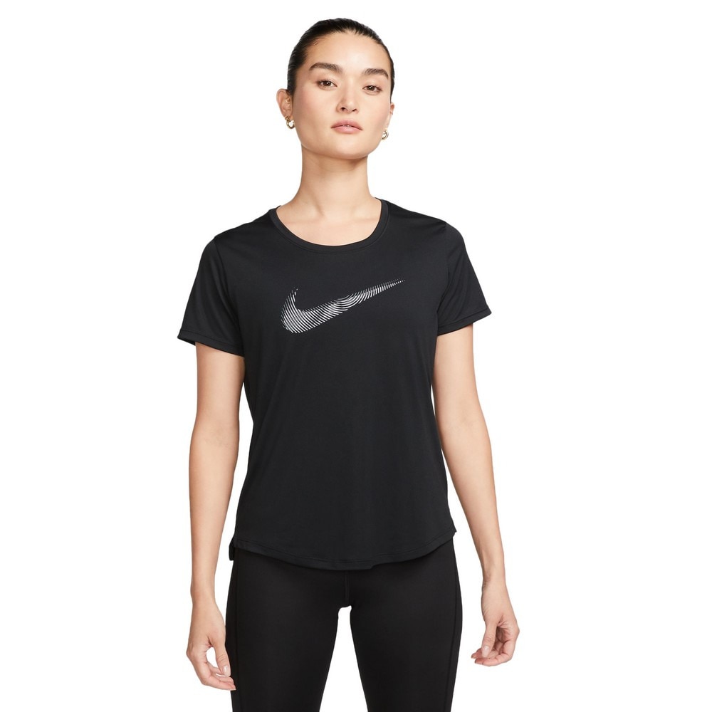 ナイキ（NIKE）（レディース）半袖シャツ レディース  ドライフィット スウッシュ ハイブリッドFB4697-010