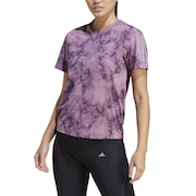 アディダス（adidas）（レディース）オウン ザ ラン 総柄プリント 半袖Tシャツ DMH26-IJ5429