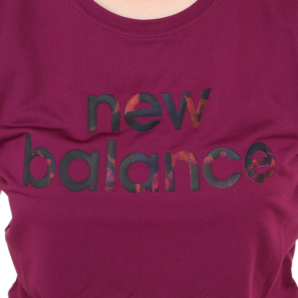 ニューバランス（new balance）（レディース）半袖Ｔシャツ レディース Core ラン グラフィックTシャツ WT21197CRN