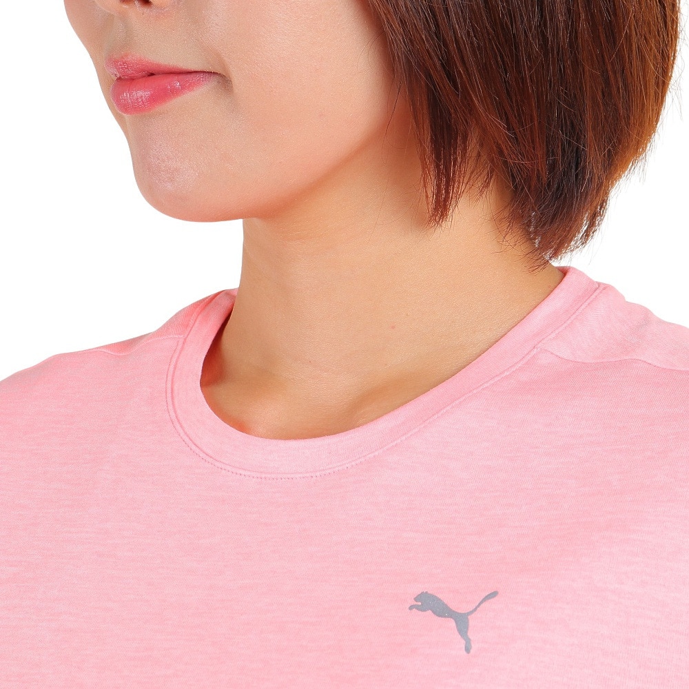 プーマ（PUMA）（レディース）半袖Tシャツ レディース RUN FAVORITE ヘザー 523693 62 PNK