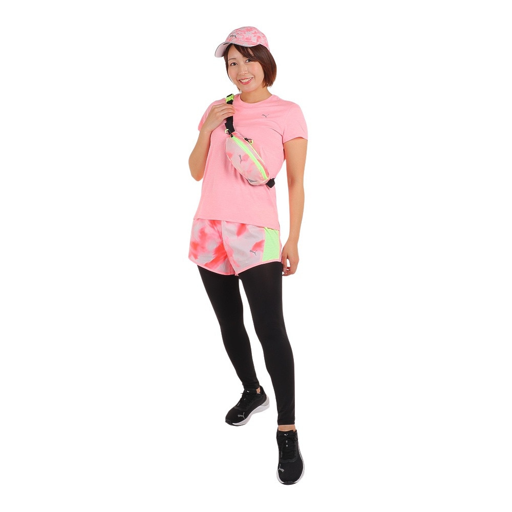 プーマ（PUMA）（レディース）半袖Tシャツ レディース RUN FAVORITE ヘザー 523693 62 PNK