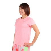 プーマ(PUMA)(レディース)半袖Tシャツ レディース RUN FAVORITE ヘザー 523693 62 PNK