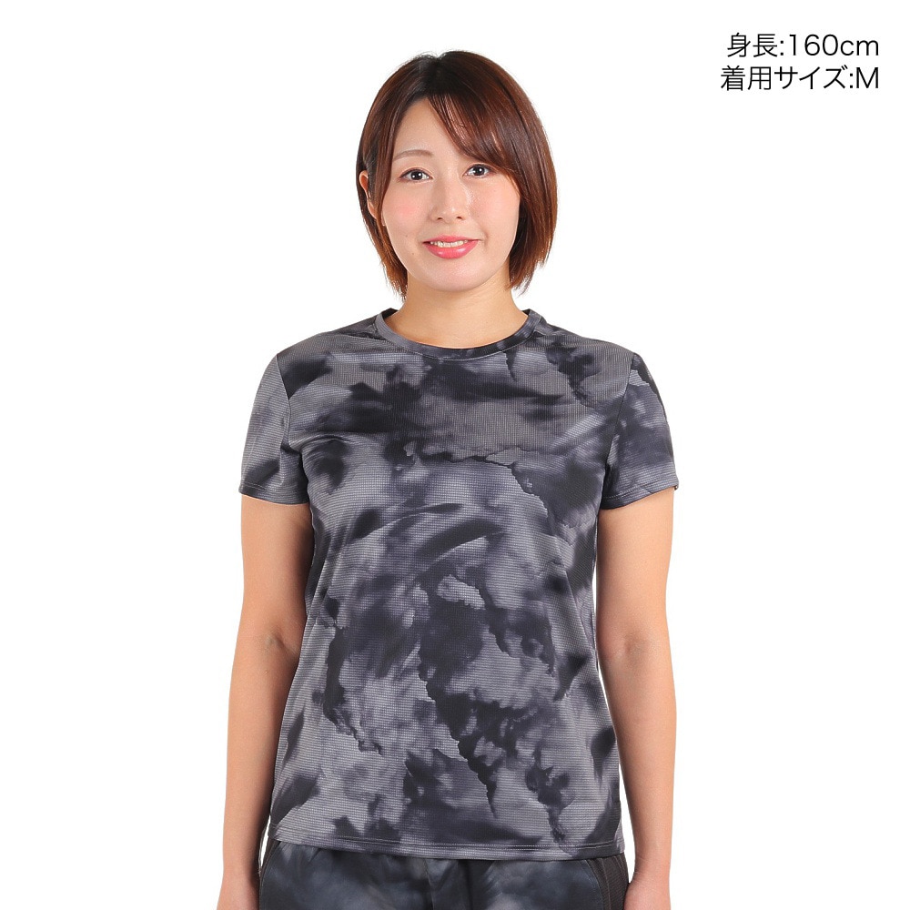 プーマ（PUMA）（レディース）半袖Tシャツ レディース RUN FAVORITE AOP  524573 01 BLK