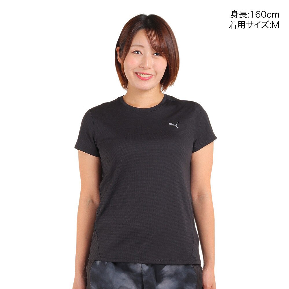 プーマ（PUMA）（レディース）半袖Tシャツ レディース RUN FAVORITE  523690 01 BLK