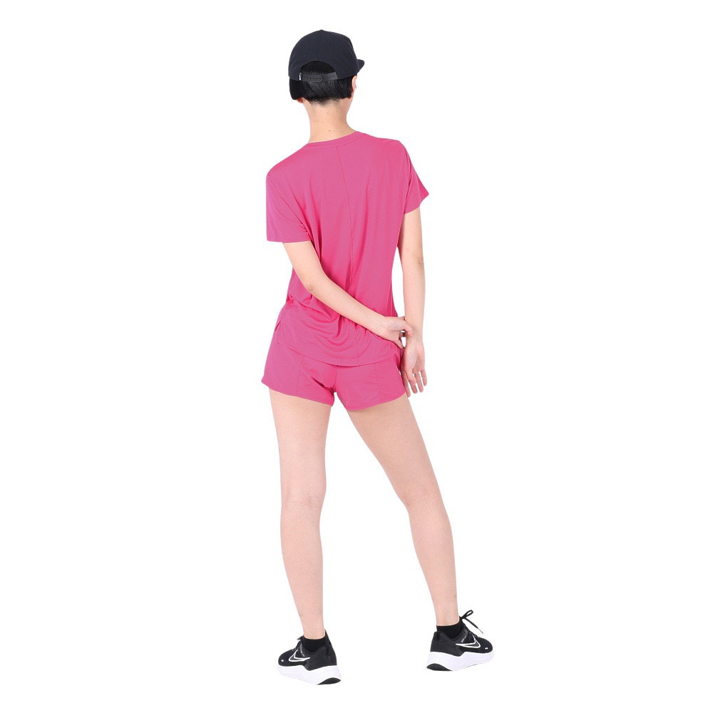 ナイキ（NIKE）（レディース）ドライフィット スウッシュ ショートスリーブ ランニングトップ FB4697-615