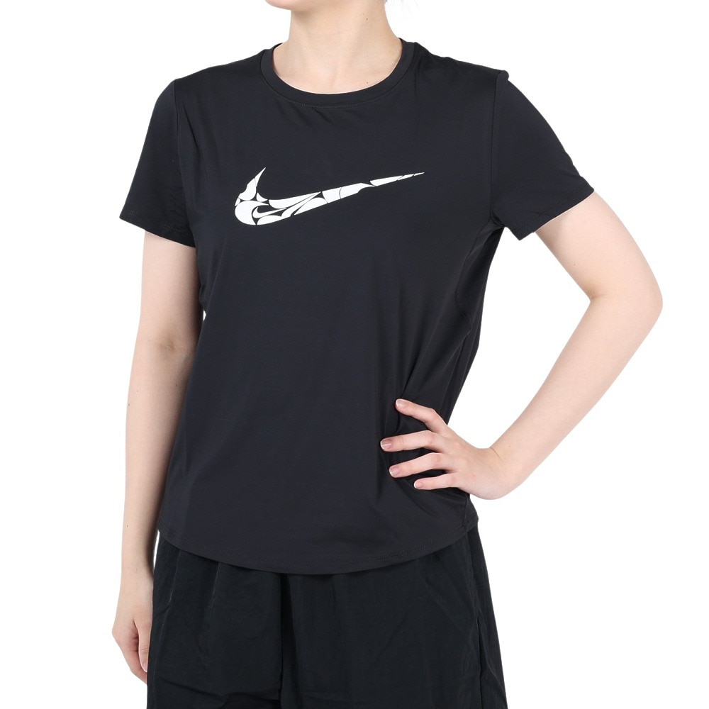 ナイキ（NIKE）（レディース）ワン スウッシュ Dri-FIT 半袖 ランニングトップ FN2619-010