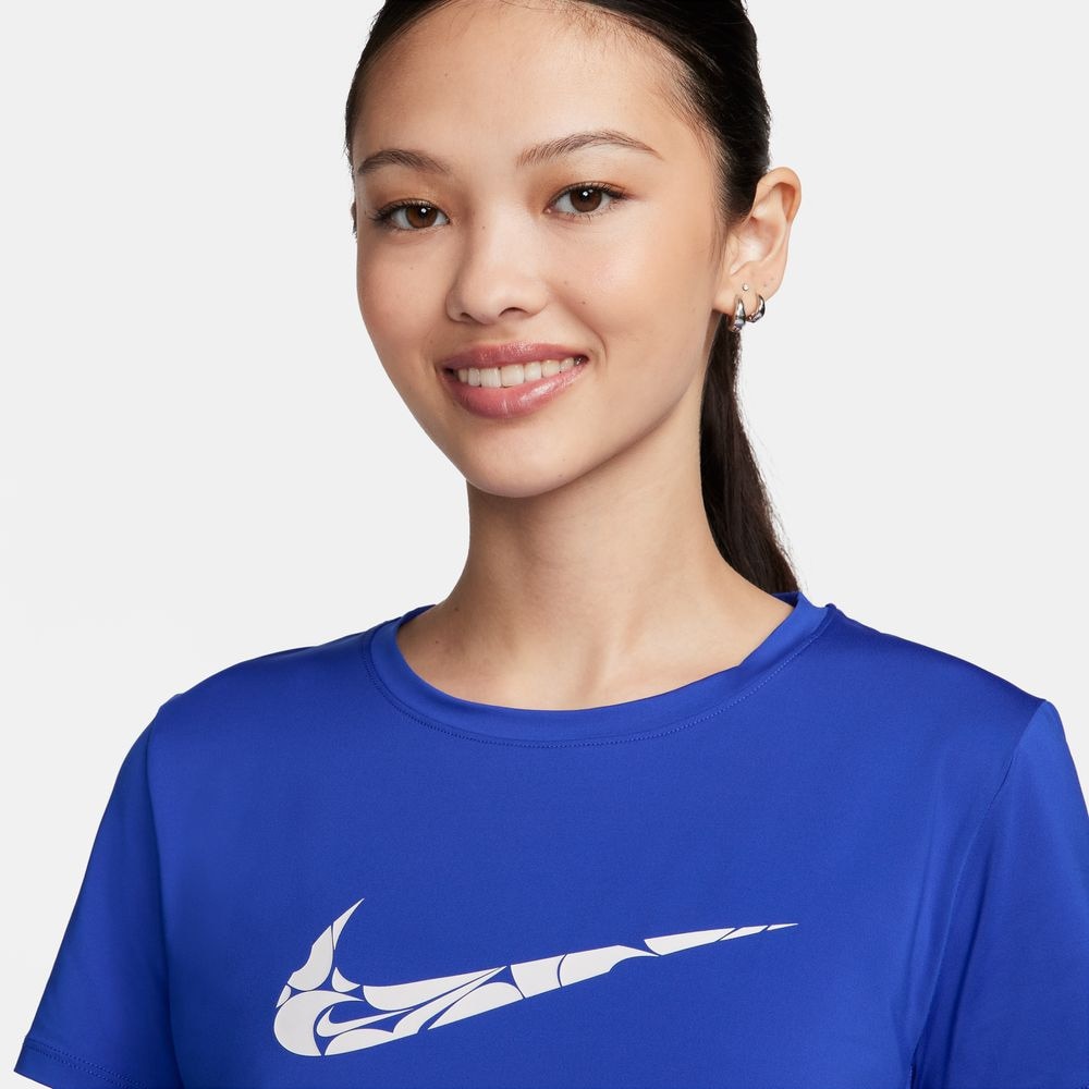 ナイキ（NIKE）（レディース）ワン スウッシュ ドライフィット 半袖 ランニングトップ HBR FN2619-405