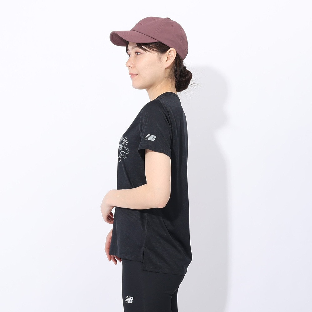 ニューバランス（new balance）（レディース）ランニングウェア スペシャルエディション 半袖Tシャツ AWT4107YBK